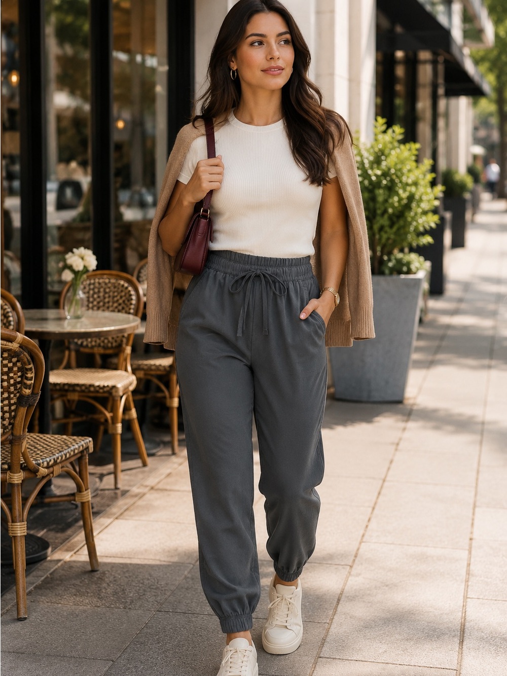 Universal Thread Slate Gray Drawstring Joggers